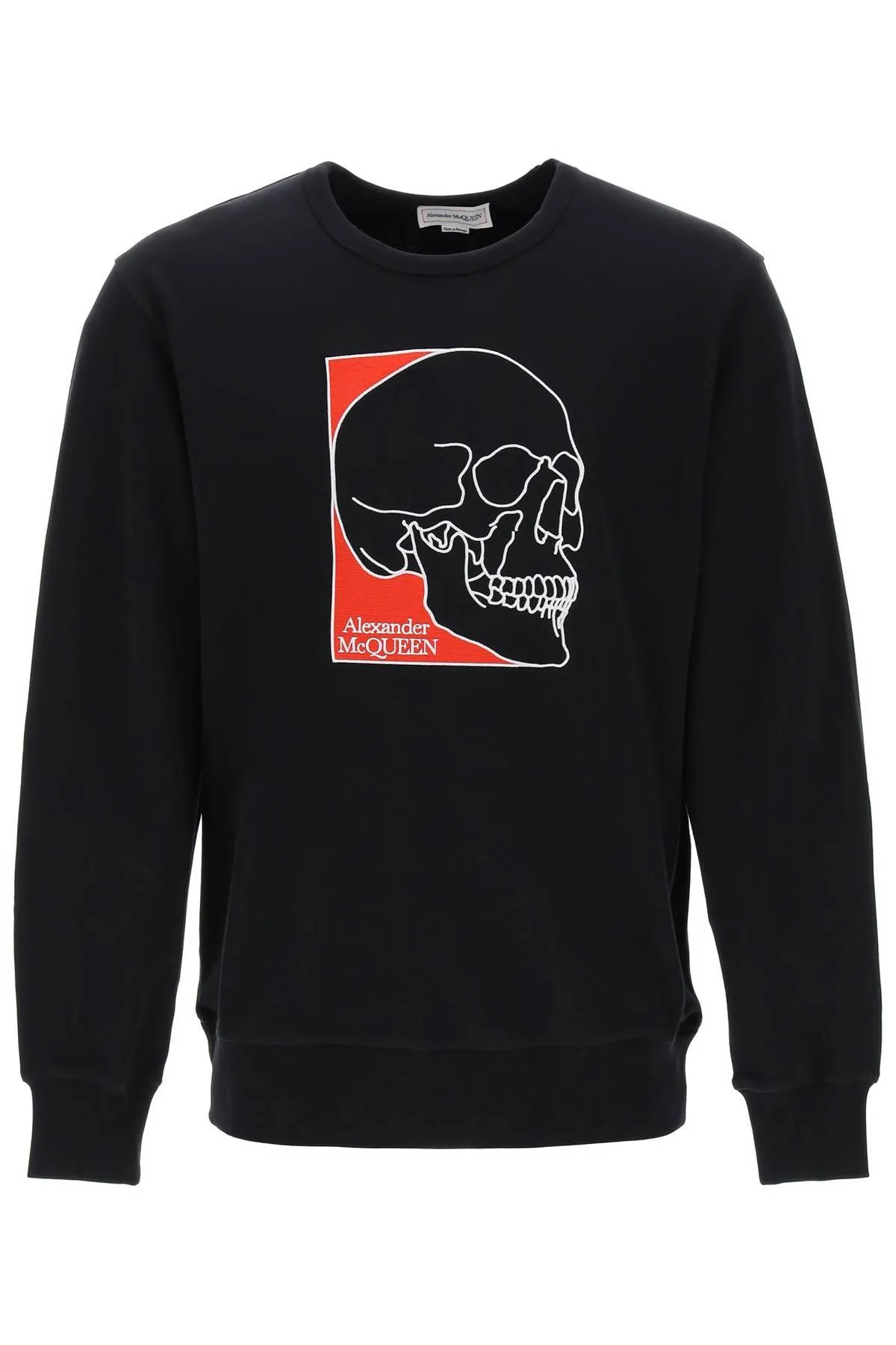 Alexander McQueen    Alexander Mcqueen Crew Neck Sweatshirt With Skull Embroidery