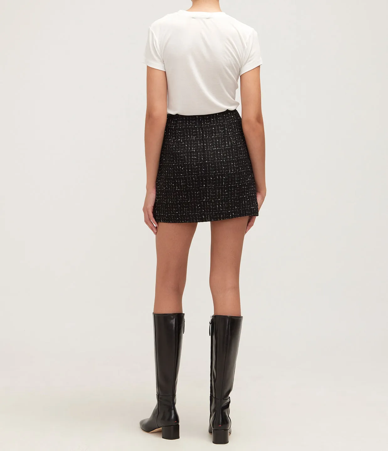 Amani Tee in Off White Cashmere Blend