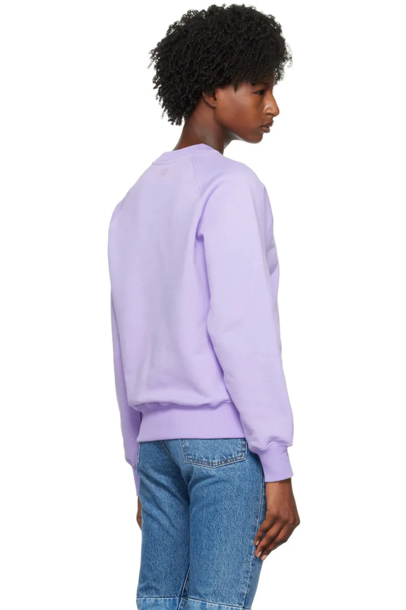 AMI PARIS  |Crew Neck Unisex Street Style Long Sleeves Plain Cotton