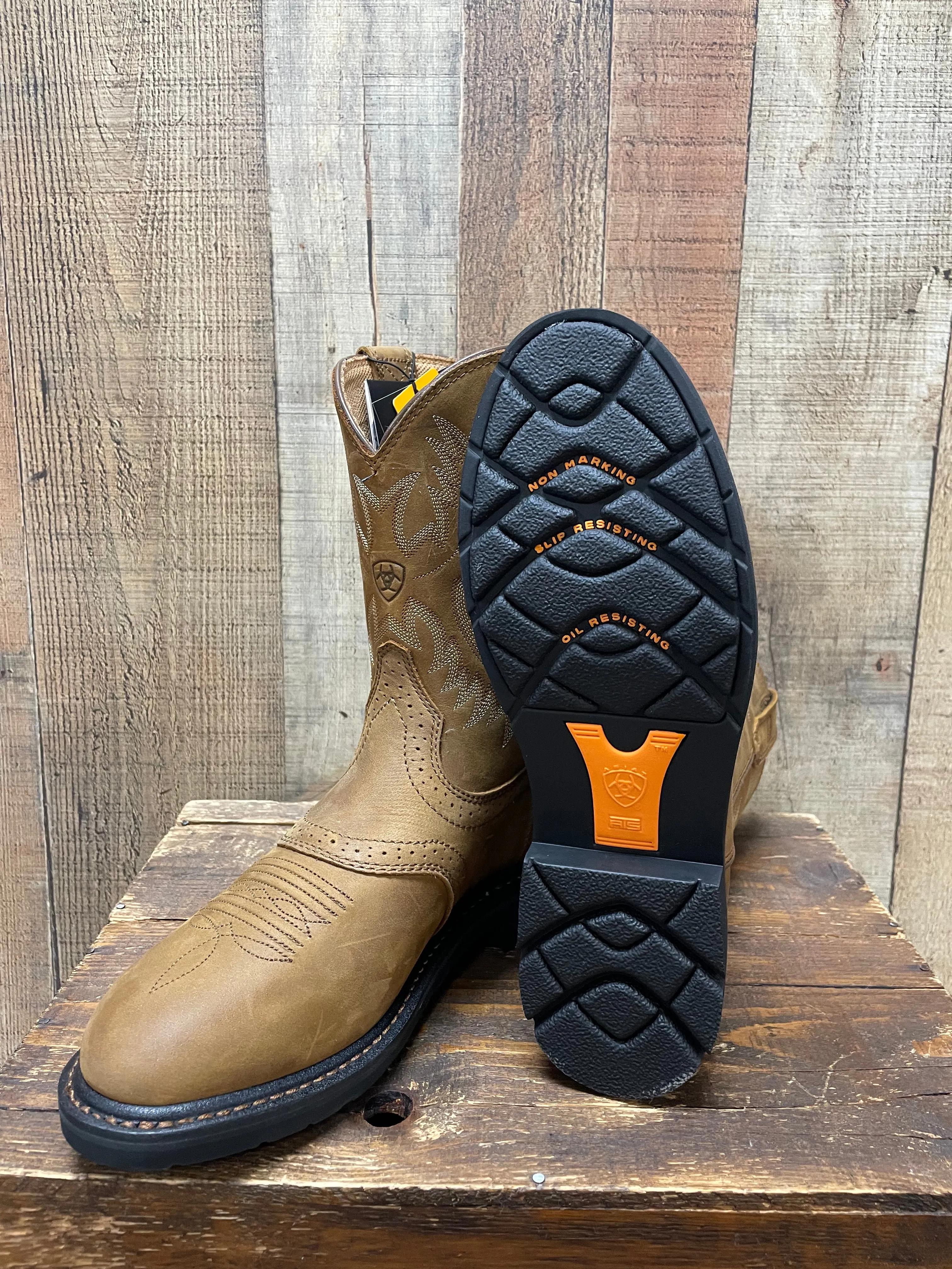 ARIAT MEN'S SIERRA SADDLE WORK BOOTS 10002304
