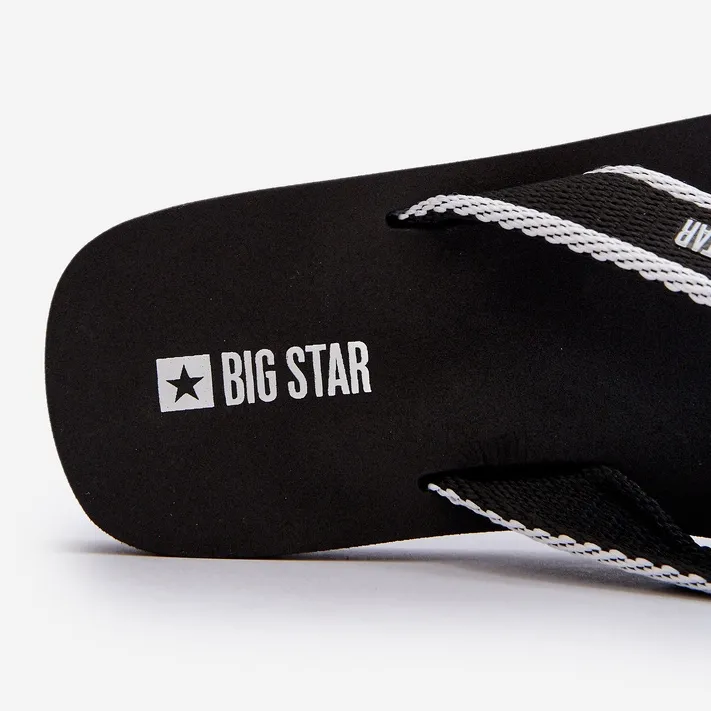 Big Star Men's Flip-Flops NN174621 Black