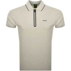 BOSS Philix Polo T Shirt Beige