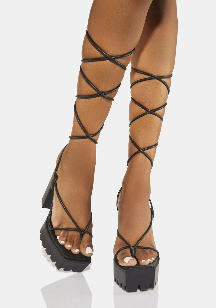 Certified Lace Up Heels-