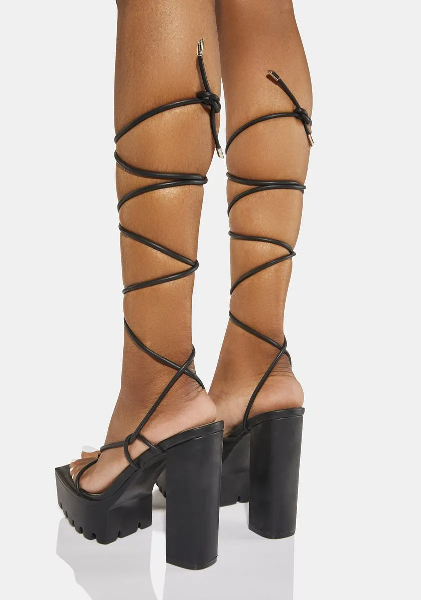 Certified Lace Up Heels-