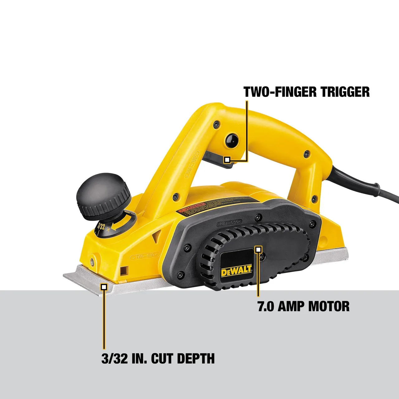 DEWALT DW680K - 3-1/4" Planer Kit (2.5Mm Doc)
