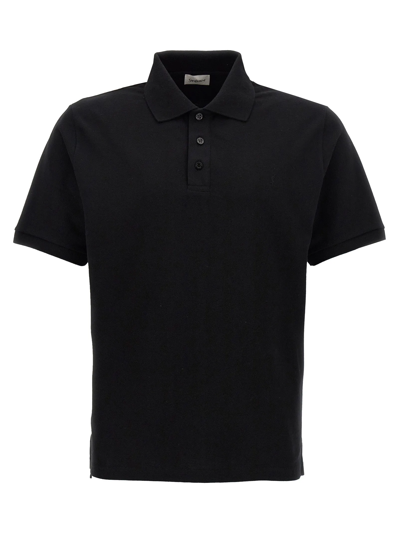Logo Embroidery  Shirt Polo Black