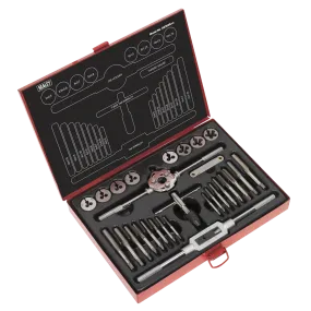 Sealey AK3028 Metric Tap & Die Set Split Dies 28pc