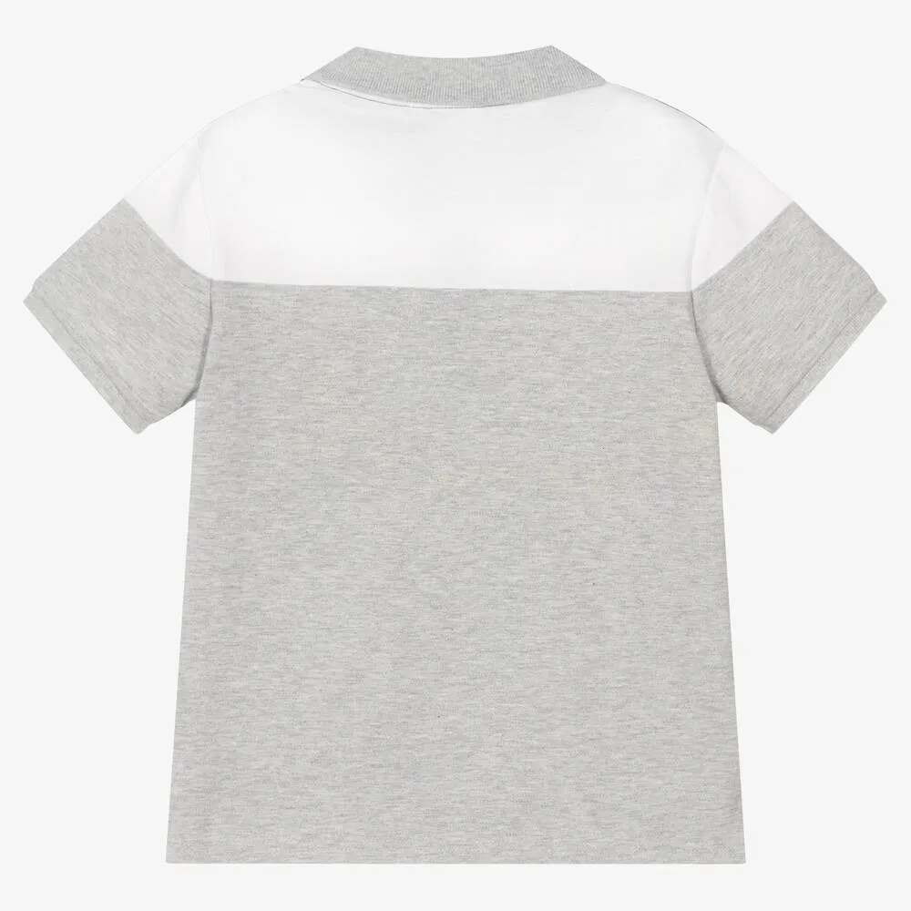 Teen Boys Grey Logo Polo Shirt